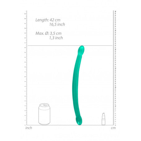 Dildo doppio turchese Non Realistic Double Dildo - 43 cm