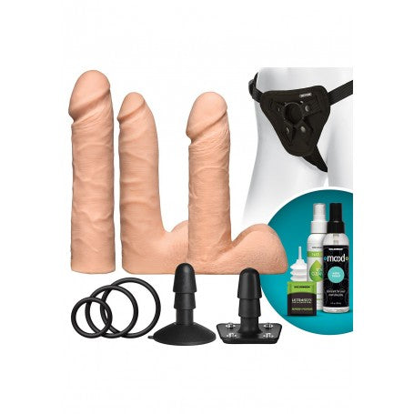 kit fallo indossabile dildo strap on vaculock Dual Density Set